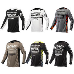 Retro Fasthouse Downhill Suit Long-Sleeved Outdoor Quick-Drying Breathable Mountain Bike Cycling Suit Racing Cycling Suit