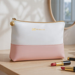 2025 New ins Casual Color Matching Hand Cosmetic Bag Women's Travel Portable Large Capacity Cosmetic Storage Bag