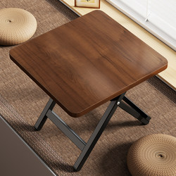 Folding Table for Bay Window, Small Household Coffee Table, Small Tea Table, Balcony Study Desk, Low Table, Bed Table, Tatami Table, Kang Table