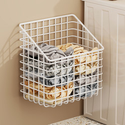 Dirty Clothes Basket Wall-Mounted Foldable Household Bathroom Laundry Basket Large Capacity Storage Basket Bathroom Bedroom Dirty Clothes Hamper
