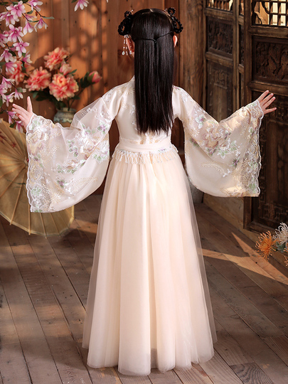 Muli Girls' Hanfu Chinese Style Dress