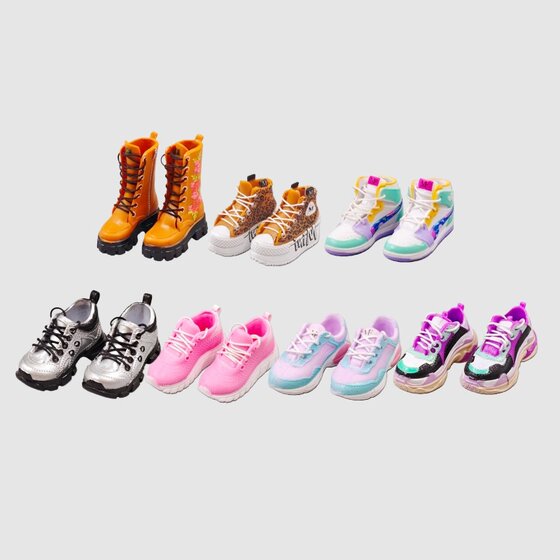 New product in stock ZURU mini doll shoes fashion sneakers high-top shoes versatile comfortable accessories girls gifts
