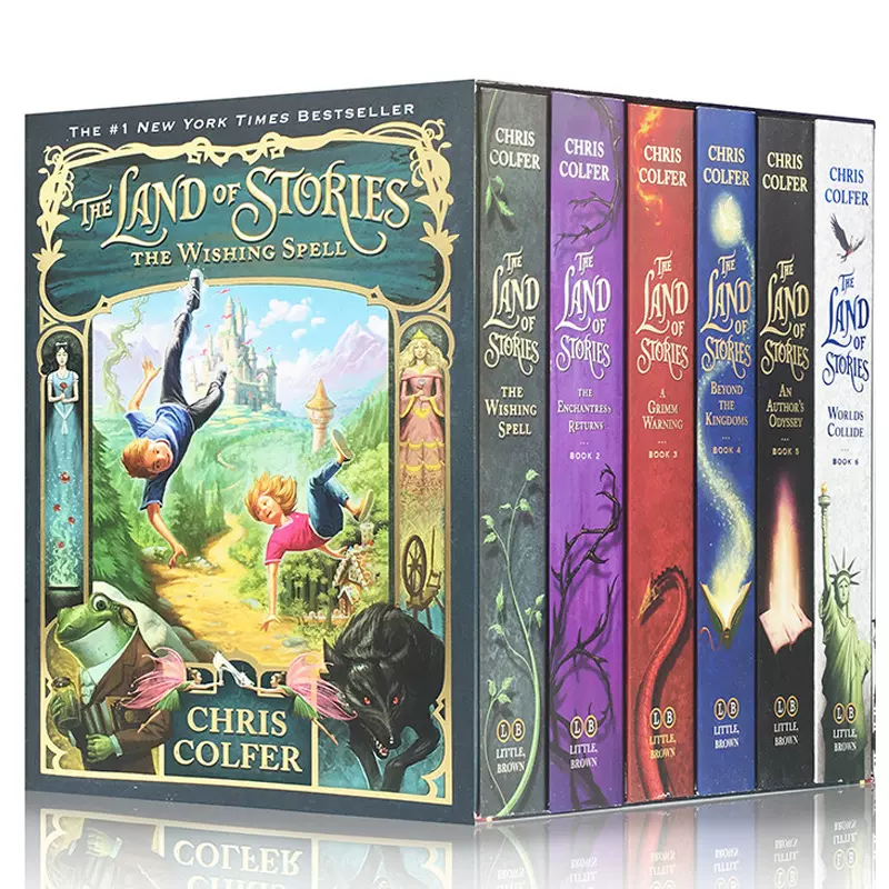异世界童话之旅6册 英文原版 The Land of Stories 1 2 3 4 5 6 故事之地 儿童文学生英语课外阅读书籍 Chris  Colfer-Taobao