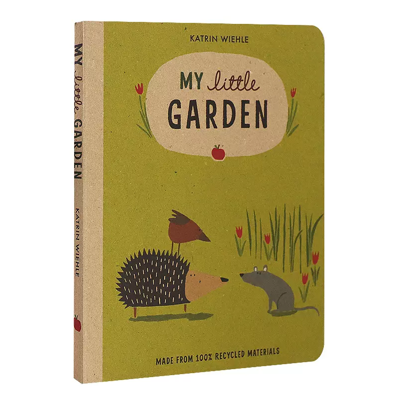 英文原版绘本我的小花园my Little Garden 关于自然世界纸板书展示