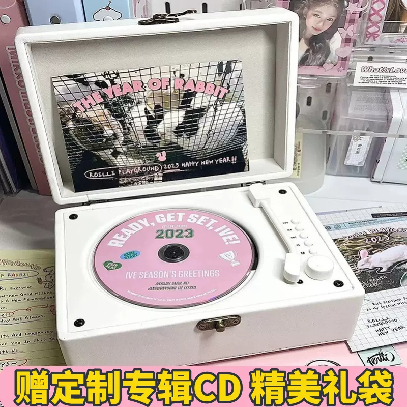 时光岁月复古CD机专辑播放器蓝牙音箱黑胶英语光盘碟音响生日礼物-Taobao