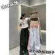 Pick up bargains 0227 Nana keeps three colors drawstring overalls JL