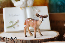 Zakka Mini Cute Resin Little Sika Deer, Miscellaneous Japanese-Style Home Decor, Animal Photo Background Props