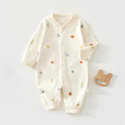 Baby Jumpsuits, Newborn Boys and Girls Clothes, Spring and Autum Infant and Toddler Close-Fitting Pure Cotton Bottoming Pajamas and Harem Clothes