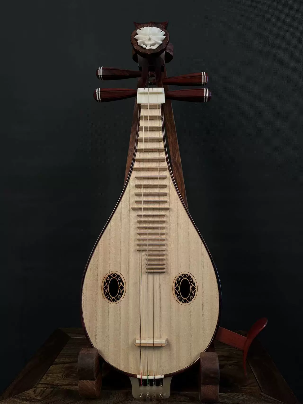 中国琵琶 樂朗專業硬木中國琵琶傳統民族弦樂器琵琶