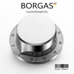 Borgas German Kitchen Timer Cooking Reminder Countdown with Magnetic Suction Mechanical Baking Timer