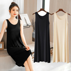 Modal Loose Camisole Dress for Women, Summer 2026 New Sleeveless Dress, Plus Size Nightgown, Base Dress