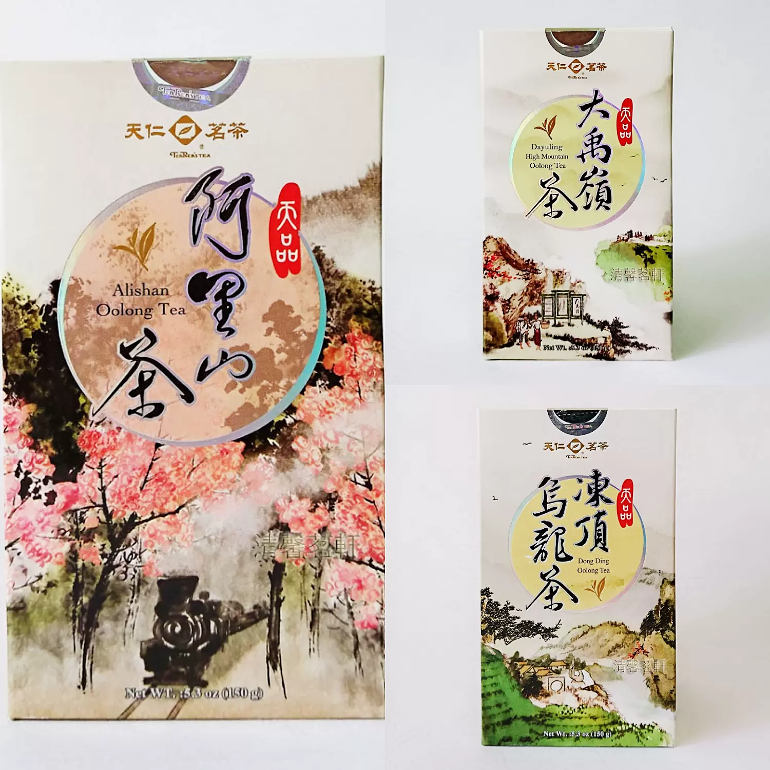 阿里山高山茶150g 凍頂烏龍茶 150g 人参烏龍茶150g 東方美人茶60g 紅水凍頂烏龍茶150g-熟果香台灣高山茶第一品牌-華萱名茶