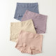 2025 new underwear for women pure cotton bottom crotch antibacterial medium and high waist small flat corner fat MM anti-exposure summer thin style