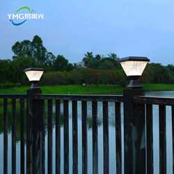 Solar headlight outdoor waterproof square extra long battery life modern simple waterproof wall light courtyard street light