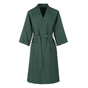 Women's nightgown summer hotel bathrobe pure cotton absorbent spring long-sleeved nightgown new men's morning gown pajamas couple's yukata