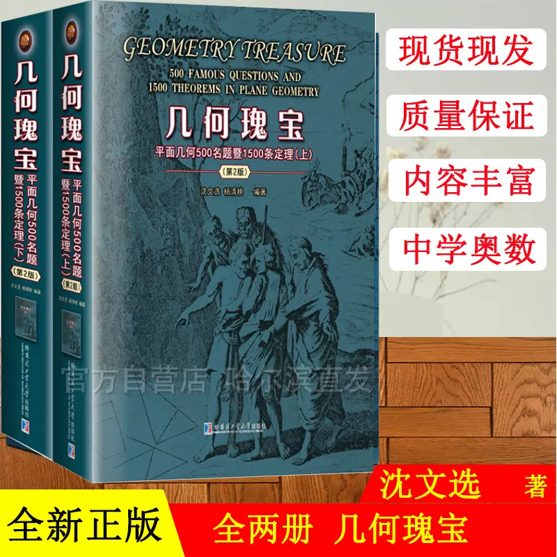 全2册几何瑰宝平面几何500名题暨1000条定理第二