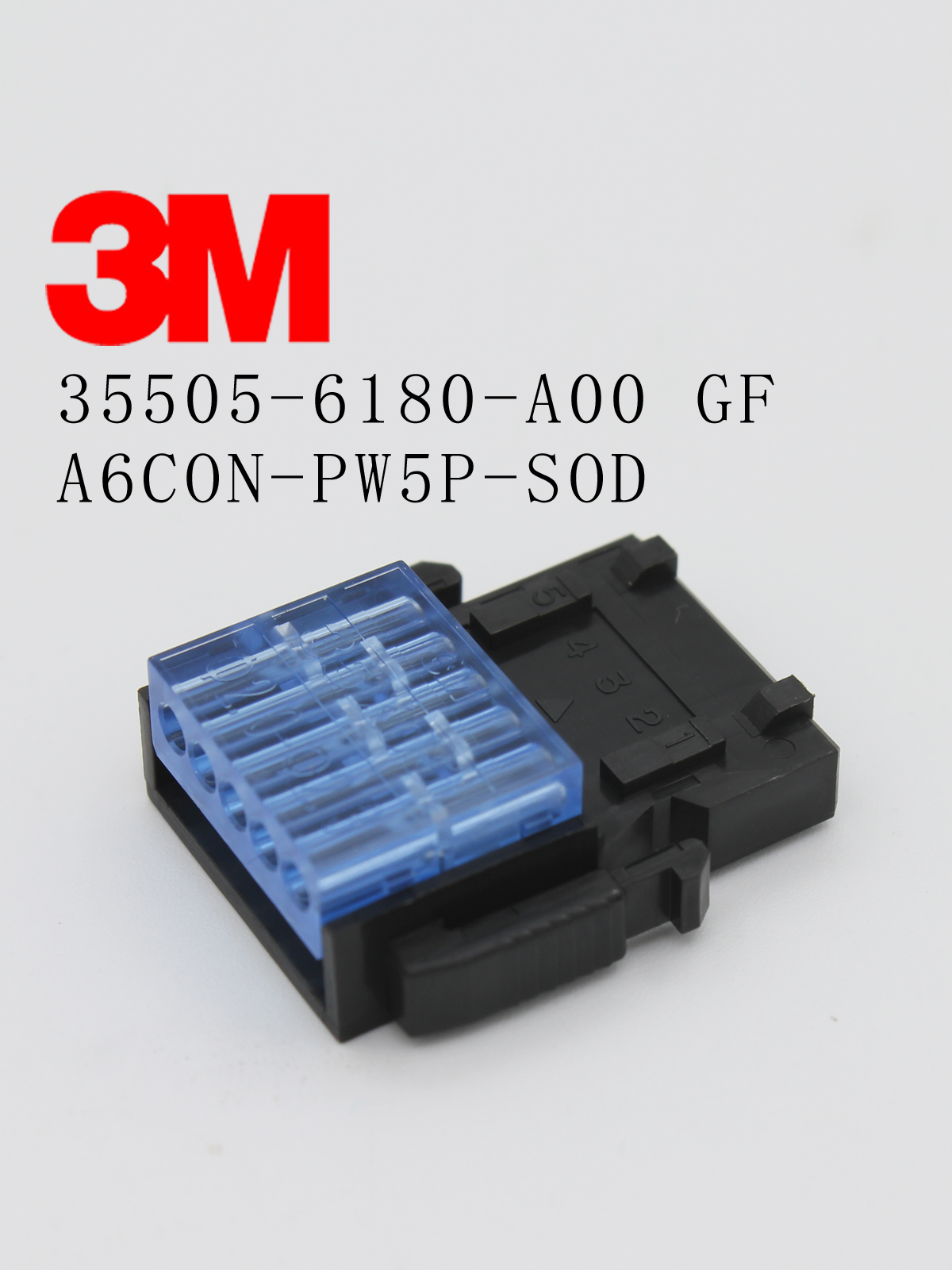 3M三菱A6con-pw5p-sodコネクタ 35505-6180-A00 - GFブルー