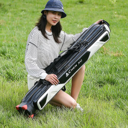 1.25m Fishing Rod Bag Fishing Backpack Multifunctional Waterproof Large Capacity Hard Shell Rod Bag Lure Fishing Bag