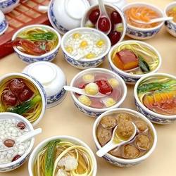 Playhouse Pretend Food Small Bowl Dishes Ultra-Realistic Playhouse Toys Children's Toys Internet Sensation Hot-Selling Kitchen
