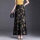 Retro printed fishtail skirt for women for spring and summer 2025 new high-waisted slim and elegant hip-covered skirt

