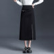Straight skirt for women in spring and autumn 2025 new design zipper slit one-step skirt to make them look slim and high waist hip mid-length skirt
