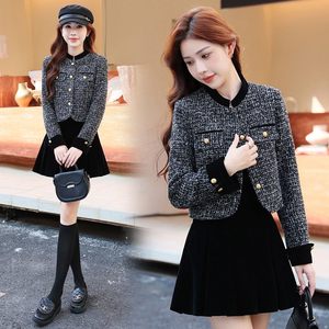 
Women's short small fragrance jacket 2025 new spring, autumn and winter small socialite temperament high-end wool top