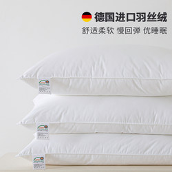 Simple Cotton Solid Color Five-Star Hotel Pillow, Washable, Soft, Slow Rebound, Single-Person Household Feather Velvet Pillow Core