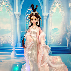 
Chinese style Hanfu doll 30 cm fairy princess girl decoration dress up ancient style birthday gift box toys