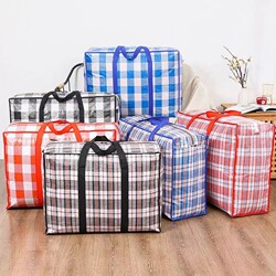 Extra Large Woven Moving Bag, Extra Thick Oxford Cloth Luggage Packing Bag, Waterproof Storage Snake Skin Bag