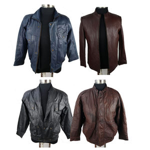 Men's leather jacket jacket jacket fashion leisure autumn and winter warm short motorcycle riding ancient
