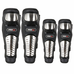 Stainless Steel Motorcycle Knee Pads and Protective Gear for Mountain Bike Off-Road Riding, Men's and Women's Anti-Fall Protection for Delivery Riders, Leg and Hand Protection