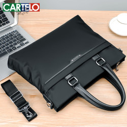 Men's Bags, Handbags, Briefcases, Men's Business Casual Shoulder Bags, Korean Style Water-Repellent Oxford Cloth Fashionable Shoulder Bags for Men