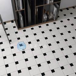 French-Style Retro Checkerboard Pattern Small Floral Tiles 200 Bathroom Balcony Kitchen Floor Tiles Bathroom Toilet Dining Room