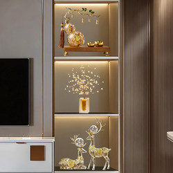 Wine Cabinet Decorations for Living Room 2026 New Model Light Luxury High-End Tv Cabinet Glass Cabinet Decorations Classy and Elegant