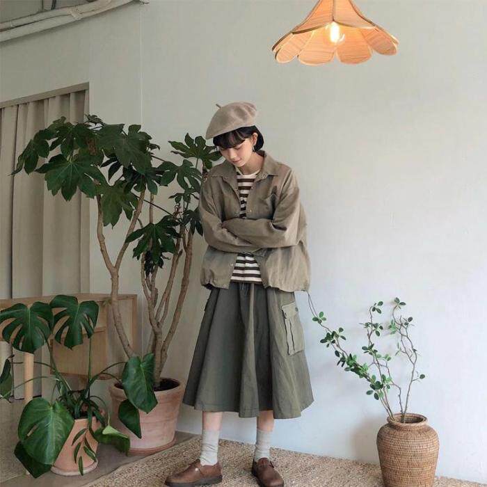 文艺少女的复古穿搭冬季美丽也能不冻人