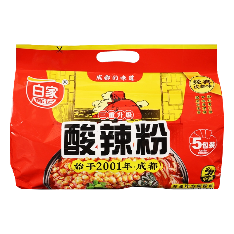 Amazon.co.jp: 白家陈记 重庆酸辣粉 からい粉 方便粉丝 非油炸