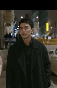 
Wu Lei's same wool coat, medium-length autumn and winter men's cashmere windbreaker, gentleman's jacket, double-breasted Korean style