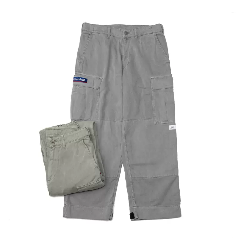 up现货DESCENDANT DWU TWILL TROUSERS 水洗做旧工装长裤20aw-Taobao