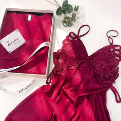 Wedding Gifts for Newlyweds, High-End Gifts for the Bride and Her Best Friend, Engagement Sexy Red Pajamas Gift Box, Practical