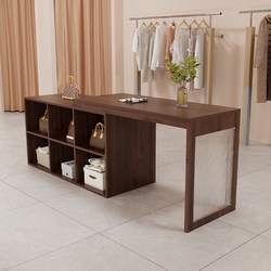 Clothing Store Checkout Counter, Small Shop Front Desk, Island Display Counter, Retractable Bar Counter, Trendy Display Table