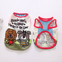 Wild West Pet Spring and Summer Clothes for Cats and Small Dogs, Teddy Clothes, Spring and Autumn Vests, Cartoon Summer Clothes, Thin Style