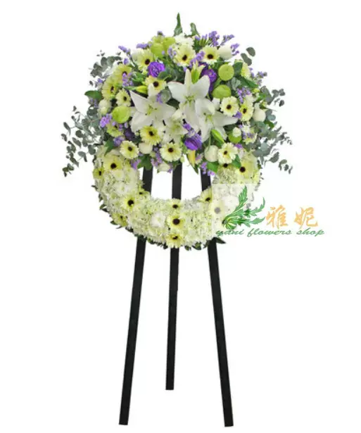 喪禮花圈速遞香港哀思花籃花束祭奠白事死人葬禮花店送花