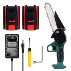 6inch Household Small Handheld Lithium Electric Saw, Outdoor Cordless Chainsaw, Rechargeable for Logging and Tree Cutting