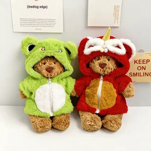 
Clothes only-Barcelona Bear Doll Doll Clothes Stand-in Bear Frog Bubble Hooded Winter Coat Cute