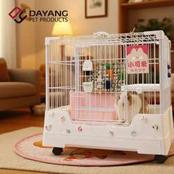 Dayang Rabbit Cage New Model R71R81 Luxury Anti-Spray Urine Rabbit Cage Small Double-Layer Household Pet Rabbit Cage