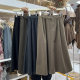 2024 autumn and winter new retro woolen skirt versatile temperament, vertical sense umbrella skirt, small, long A -line skirt