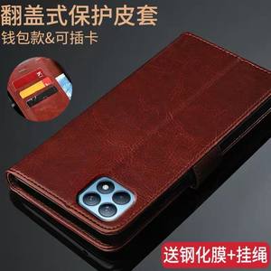 
OPPORENO4SE mobile phone case reno4SE protective leather case men and women flip-type anti-fall soft silicone all-inclusive