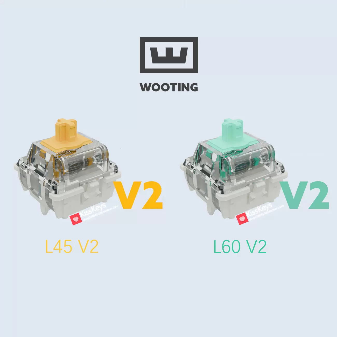 Wooting磁軸鍵盤LEKKER線性磁軸適用Osu遊戲機械鍵盤升級模組