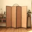 vách ngăn phòng thờ bằng nhựa Vách ngăn trượt phòng khách đơn giản ròng rọc lối vào phong cách Nhật Bản retro có thể tháo rời rèm phòng ngủ phòng ngủ vách ngăn phòng ngủ bằng nhựa bình phong gỗ phòng thờ