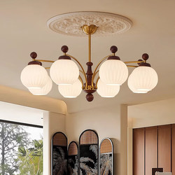 Medieval-Style Living Room Chandelier, Grand French-Style Hall Main Light, American Retro Bedroom Light, 2025 New Zhongshan Lighting Fixtures